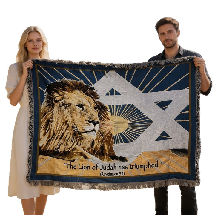 Artistic Star of David Tapestry Blanket