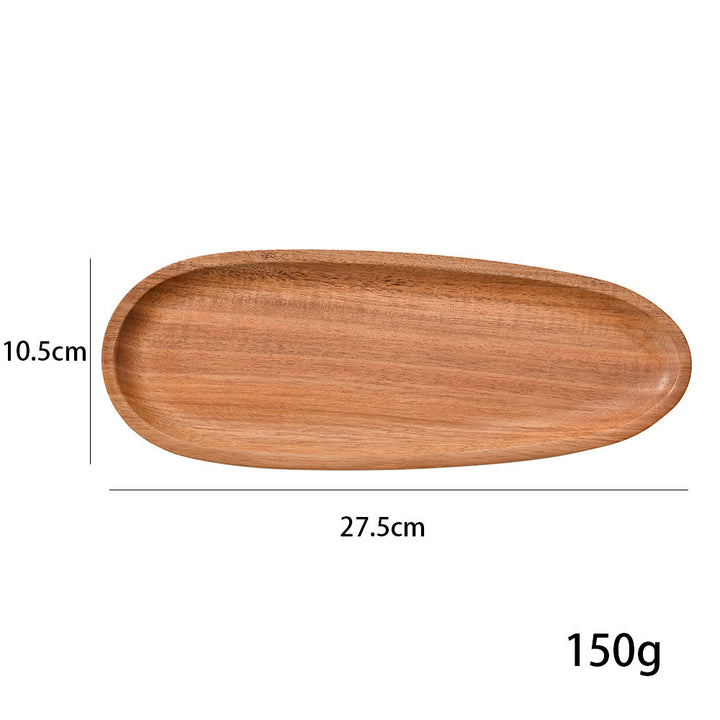 Elegant wooden serving platter with ergonomic design Kalsten