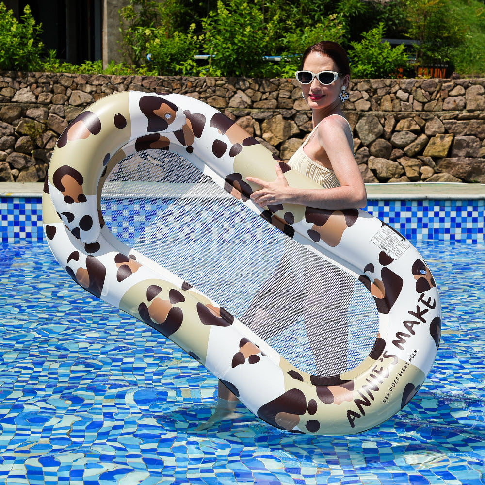 Women Inflatable Luxury Swimming Island with Sun Protection Kalsten