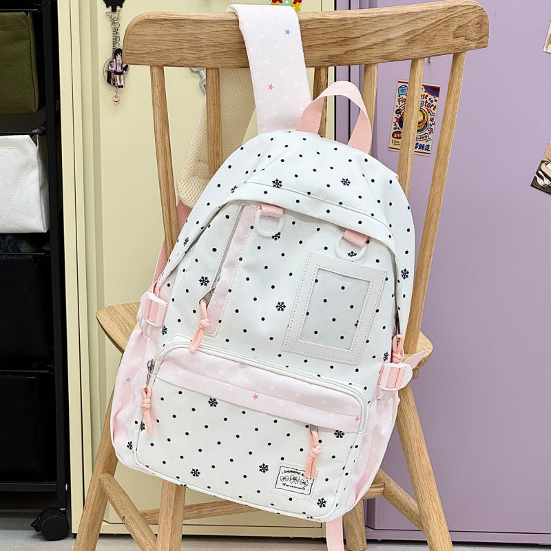 Playful Polka Dot Design Backpack