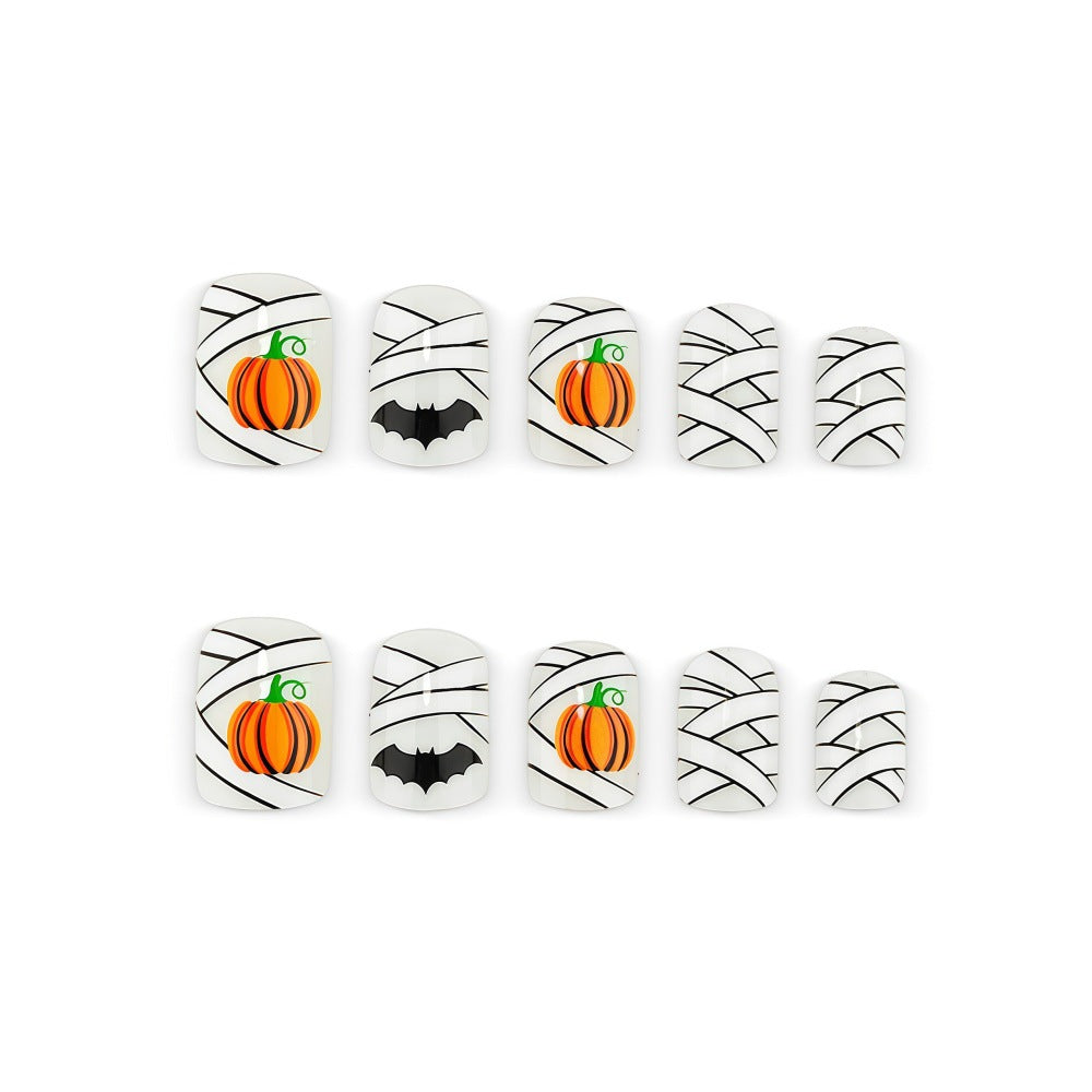 Halloween Artificial Nails with Creepy Designs Kalsten