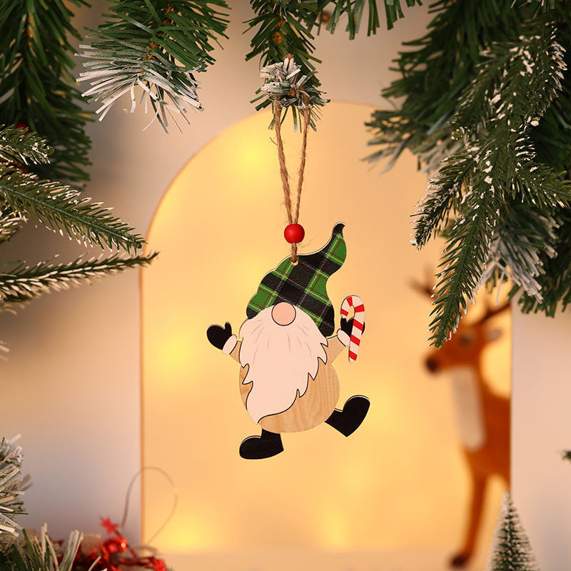 Wooden Christmas Gnome Ornament Kalsten