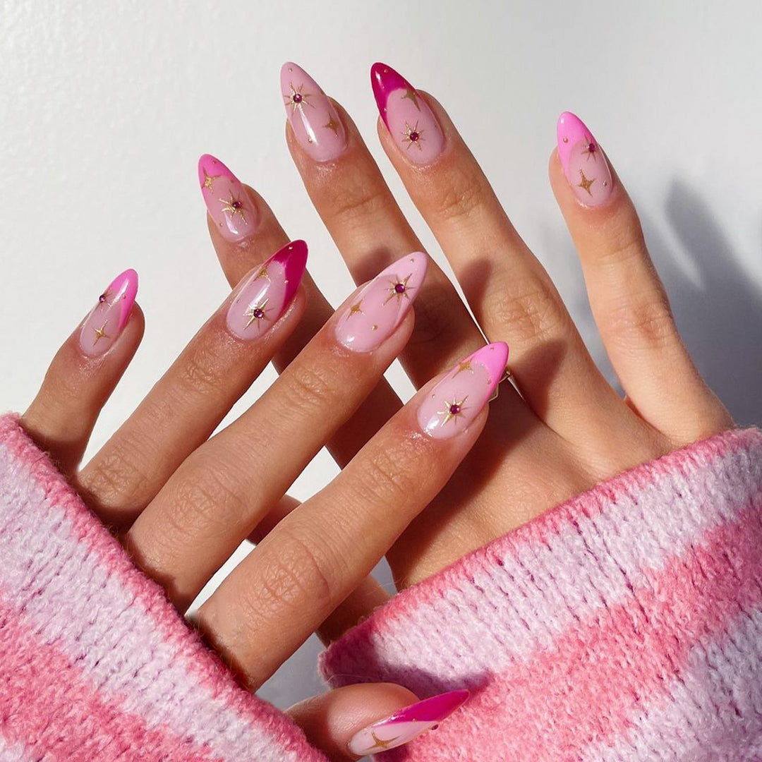 Artificial nail set with elegant French tips Kalsten