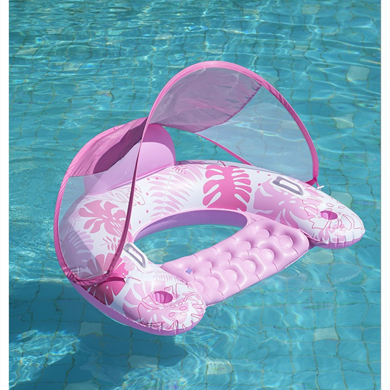 Inflatable Pool Lounger with Canopy Kalsten