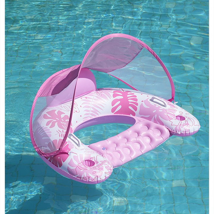Inflatable Pool Lounger with Canopy Kalsten