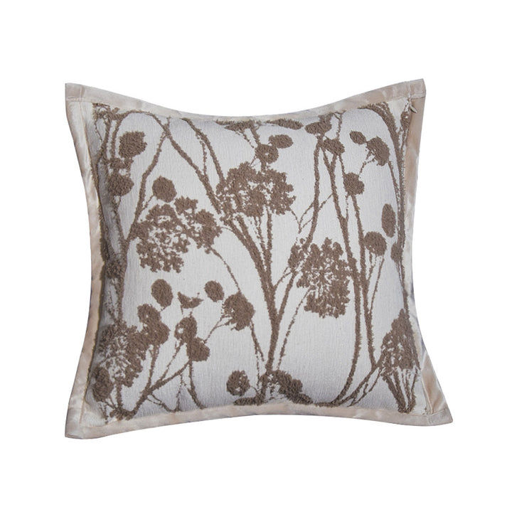Rectangular decorative cuddle pillow cover with striped teddy boucle look and sherpa finish Kalsten