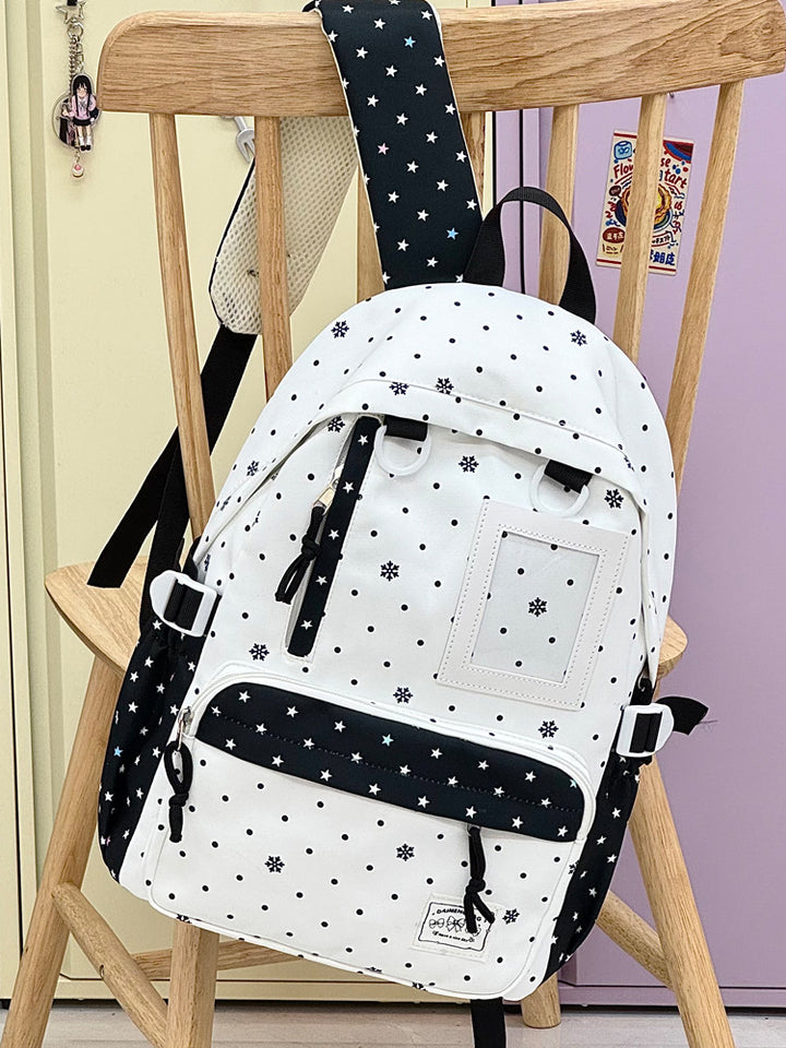Casual Snowflake Print Backpack Kalsten