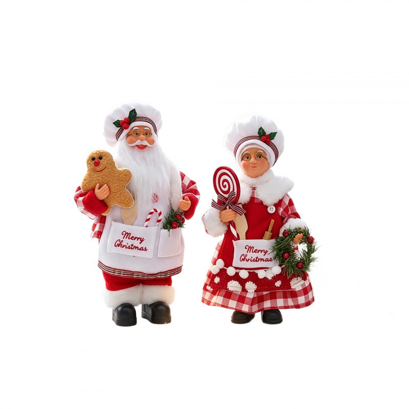 Nostalgic Santa Claus figure with gingerbread cookie mold Kalsten