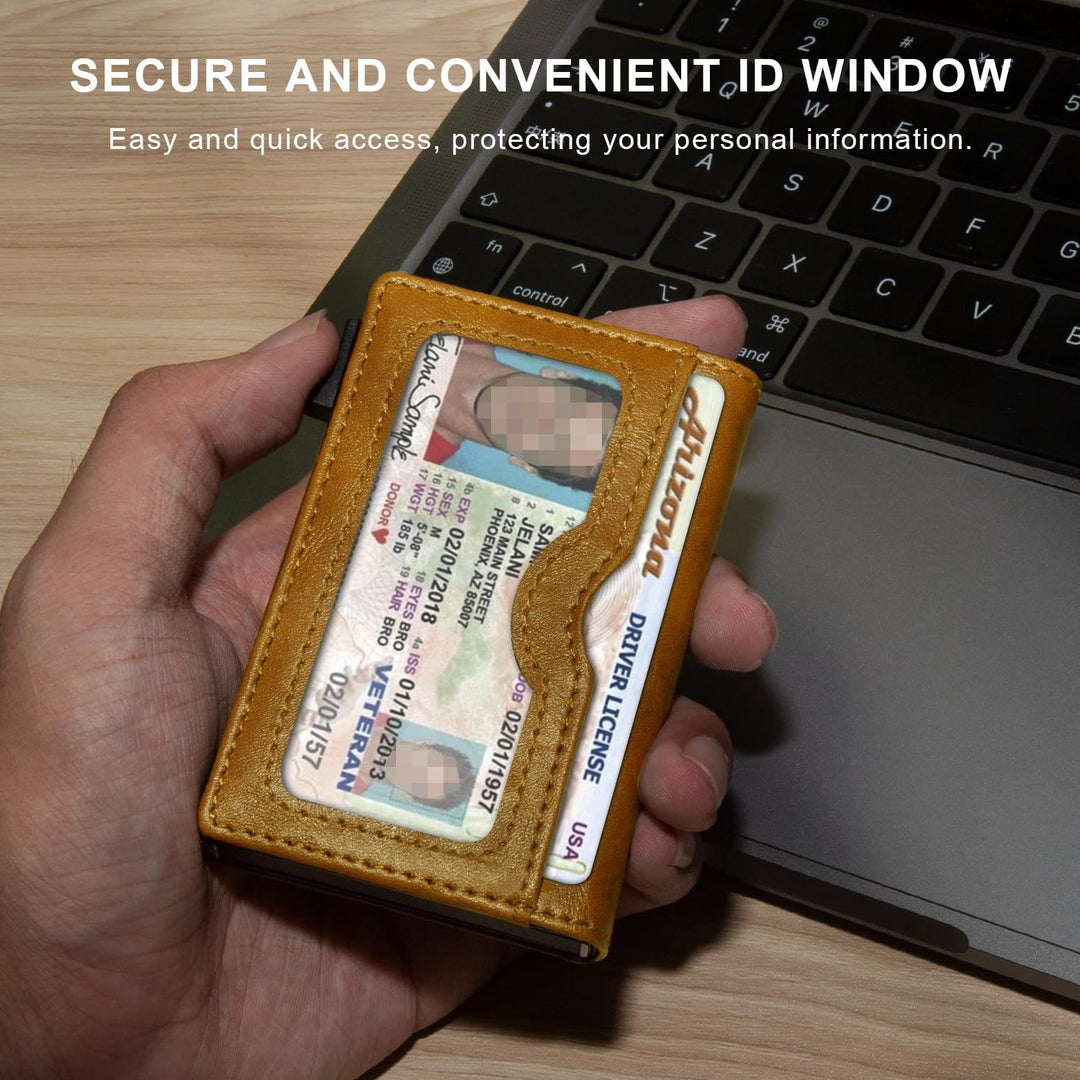 RFID-Blocking Slim Leather Cardholder Kalsten