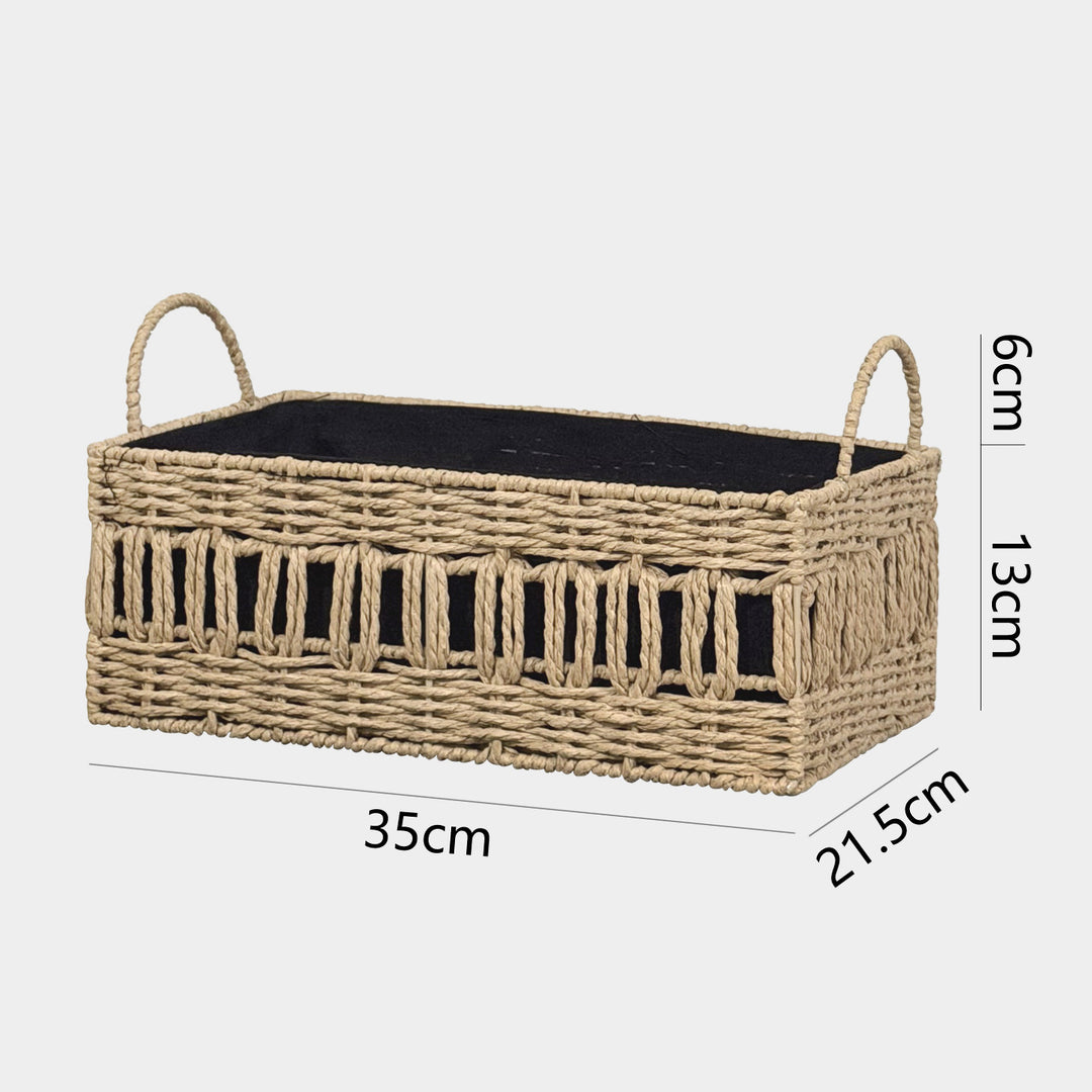 Versatile storage basket made of natural material Kalsten