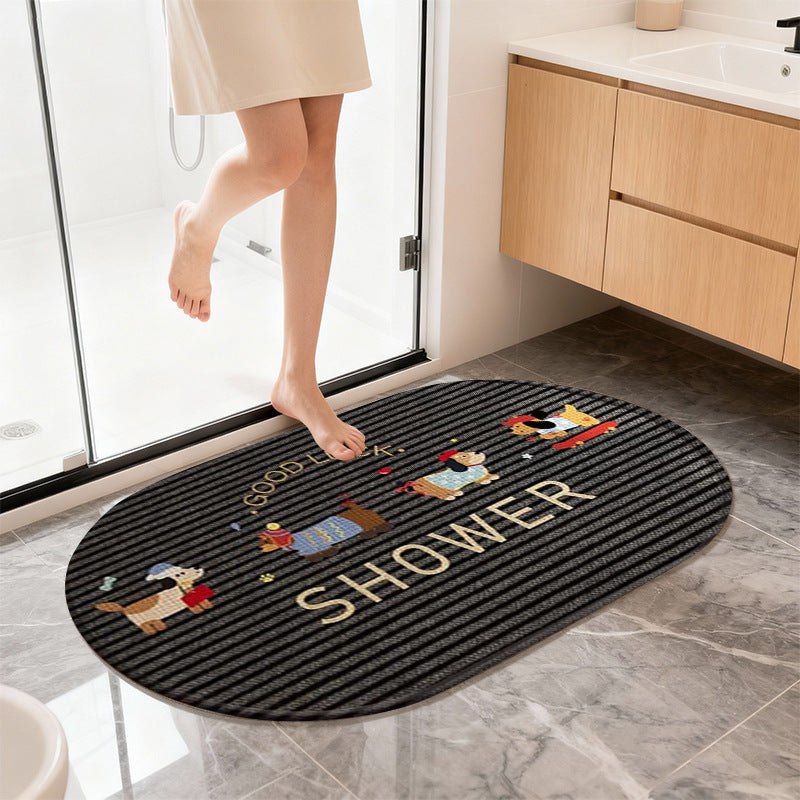 Cute Cartoon Cat Bath Mat Kalsten
