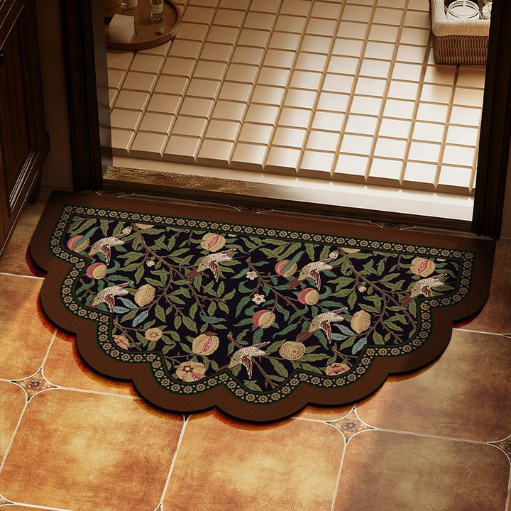 Elegant Floral Design Area Mat