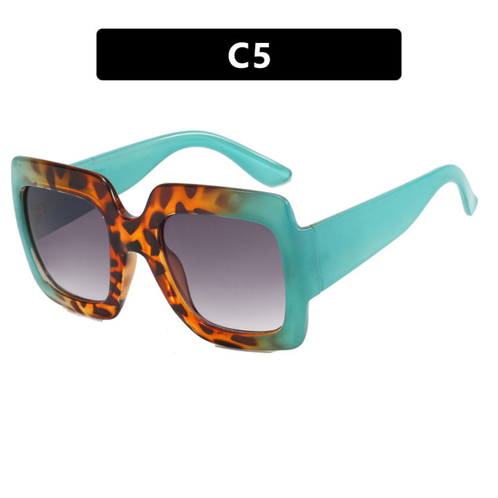 Women's oversized sunglasses with square frames and UV protection Kalsten