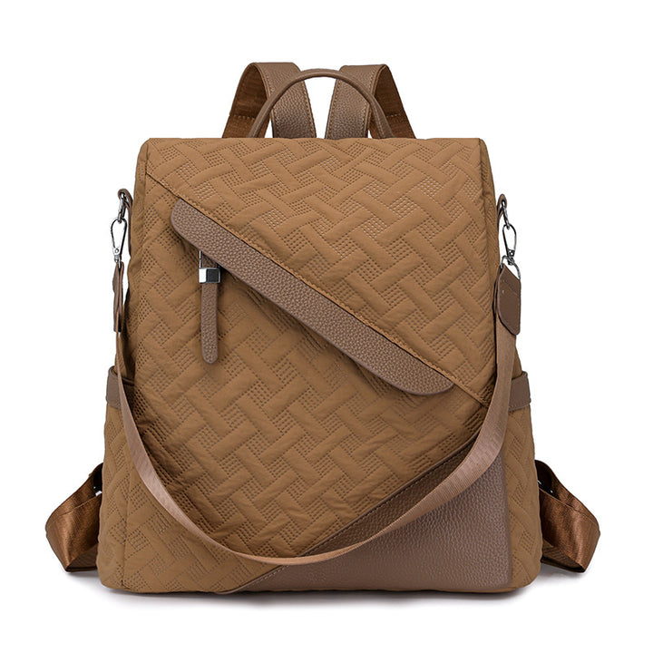 Elegant Textured Leather Backpack Kalsten