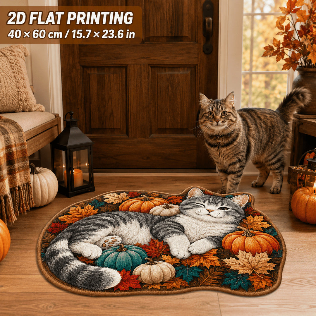 Cat-Themed Decorative Rug