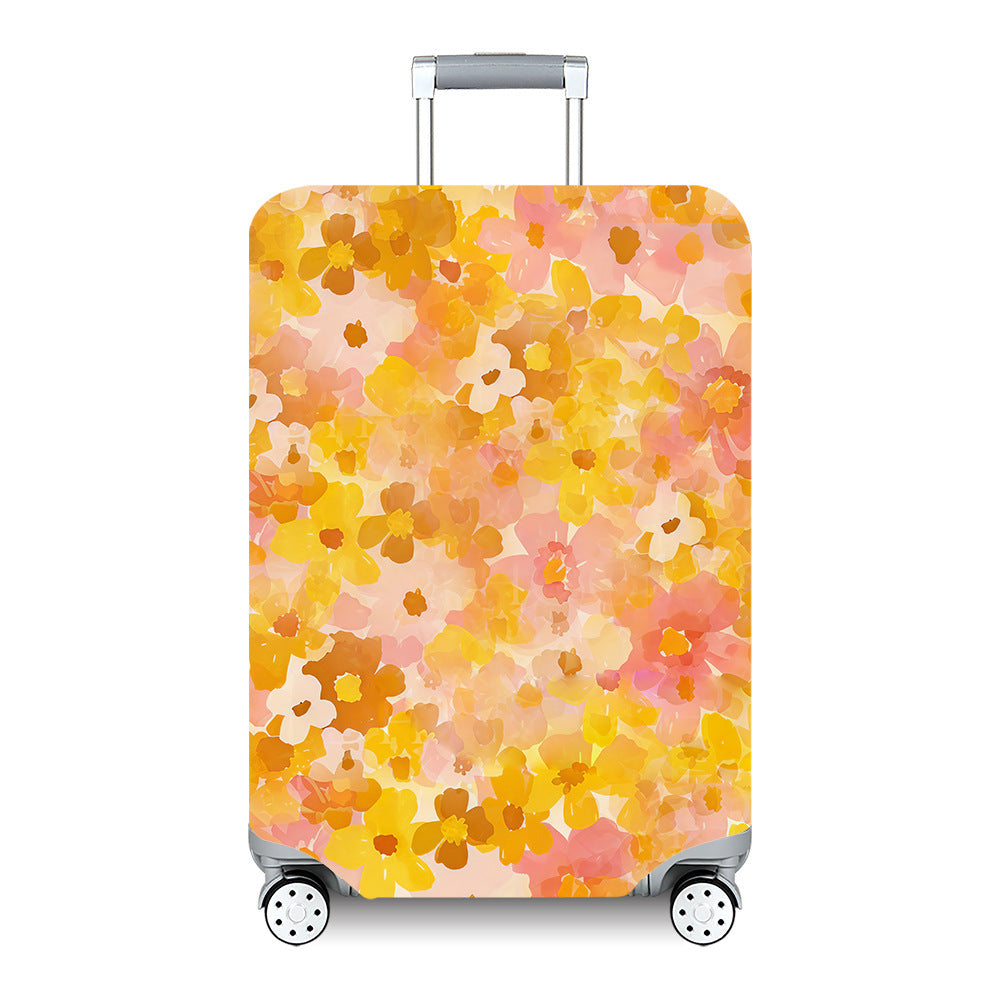 Unisex hard-shell travel suitcase with artistic landscape design Kalsten