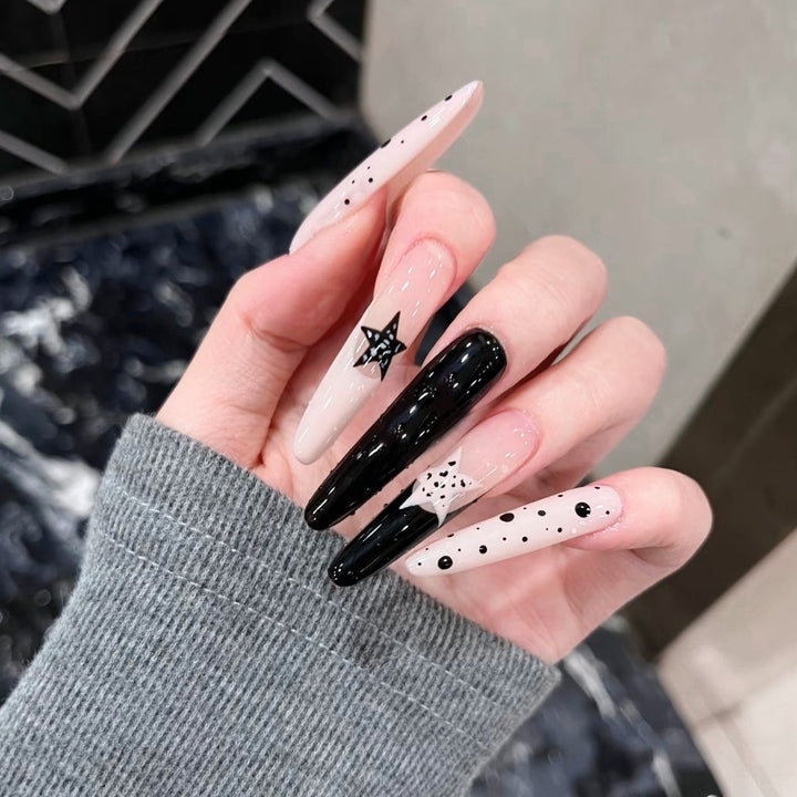 Artistic Long Stiletto Nail Enhancements Kalsten