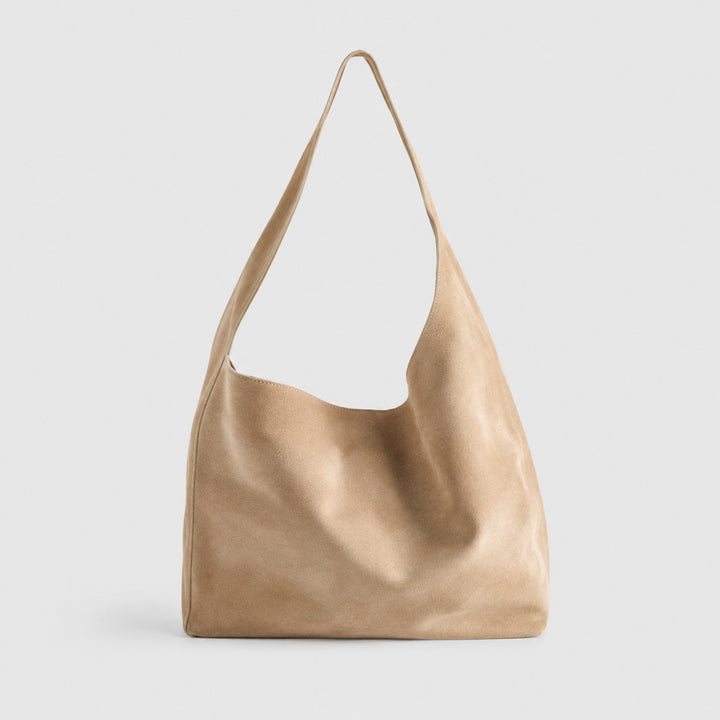 Soft Suede Slouchy Shoulder Bag