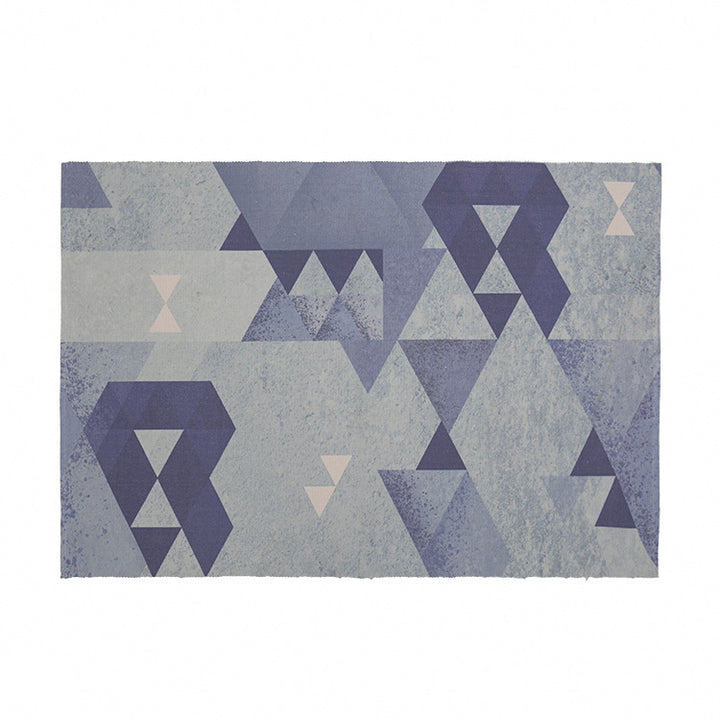 Round Decorative Living Room Carpet with Modern Geometric Pattern Kalsten