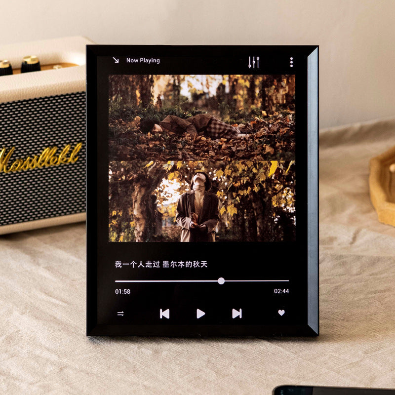 Elegant Wooden Multimedia Display Frame for Home