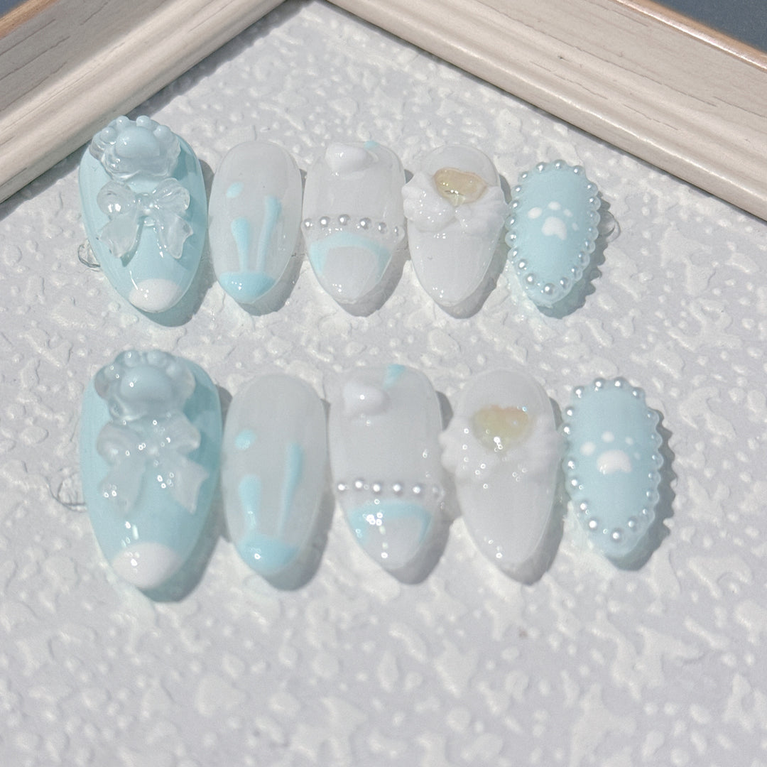 Whimsical Cartoon-Themed Decorative Nail Art Set