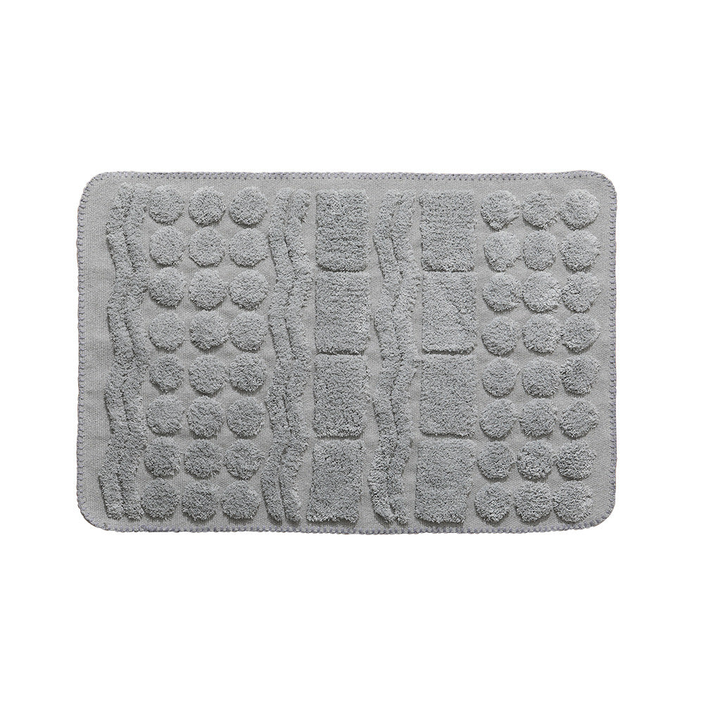 Luxurious organic cotton bath mat with relief pile structure Kalsten