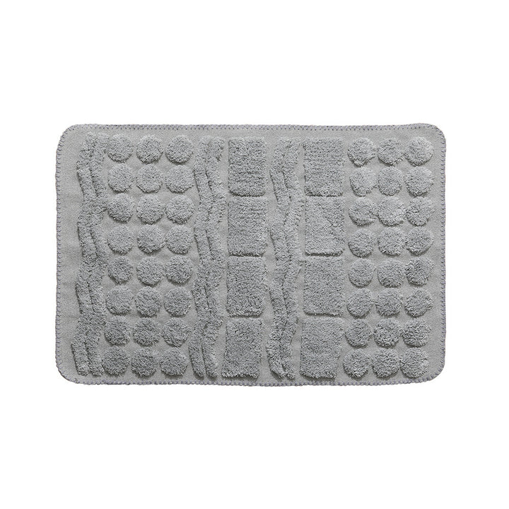 Luxurious organic cotton bath mat with relief pile structure Kalsten