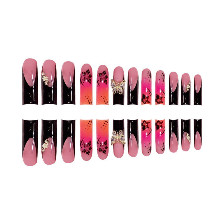Premium 3D Floral Press-On Nail Art Kalsten