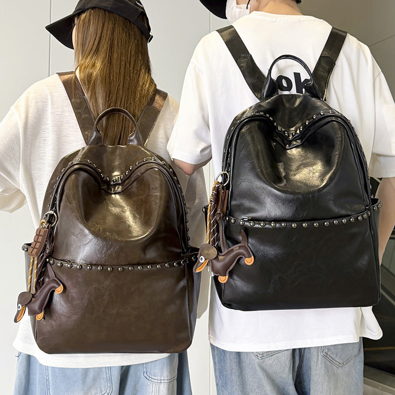 Casual Leather Backpack Kalsten
