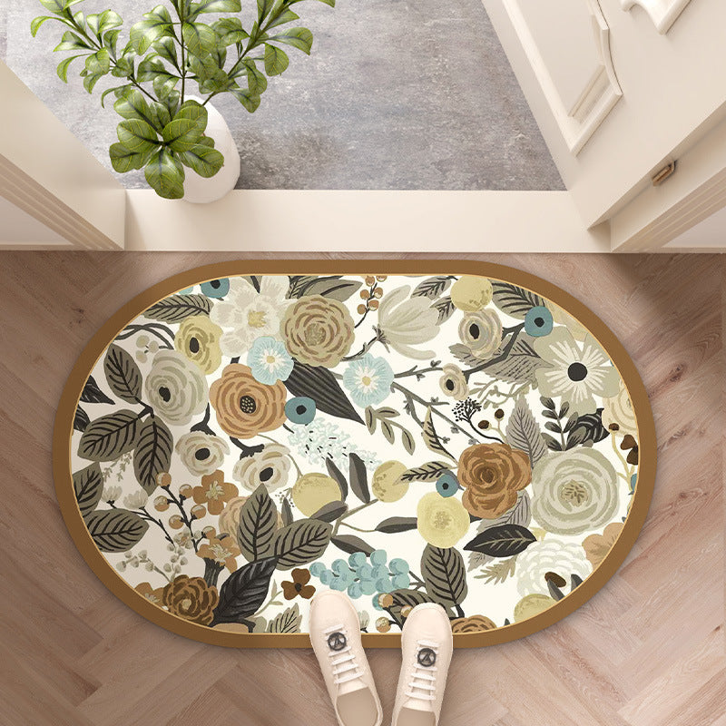 Decorative Floral Entryway Mat