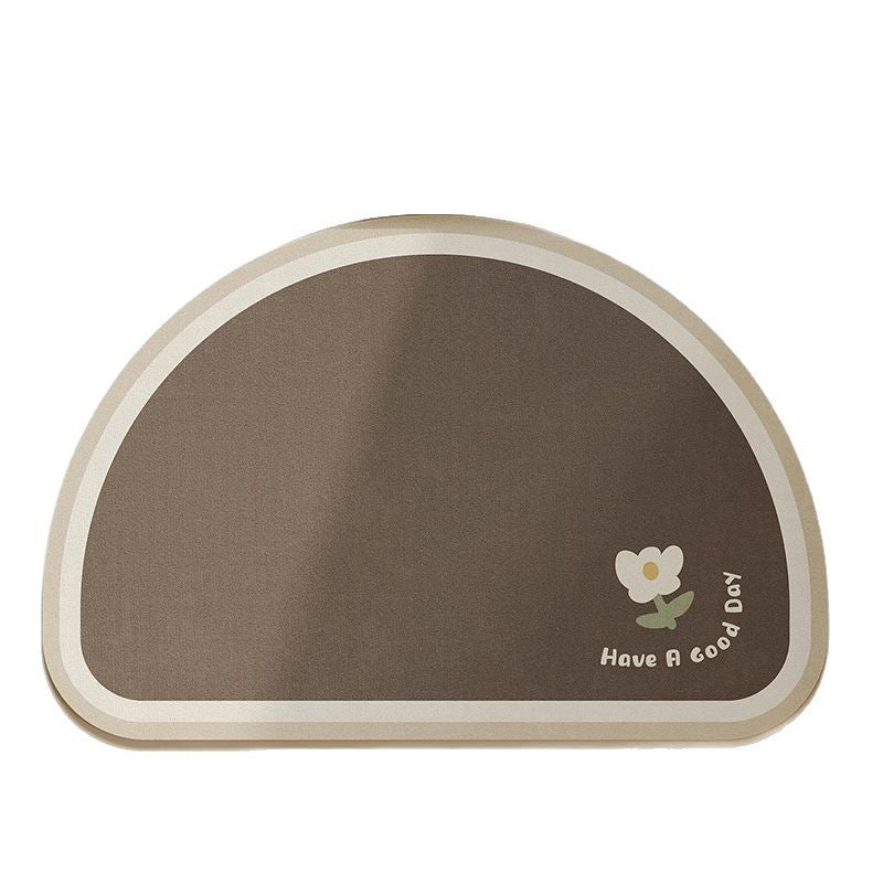 Absorbent Floral Print Bath Mat Kalsten