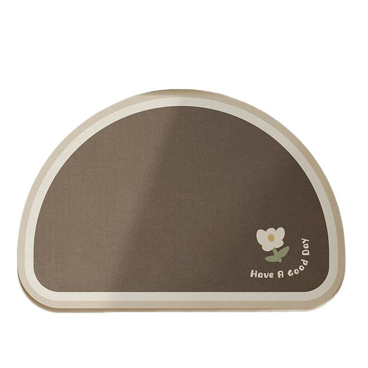 Absorbent Floral Print Bath Mat Kalsten