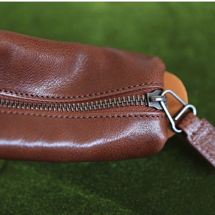 Stylish Zippered Leather Pencil Case Kalsten