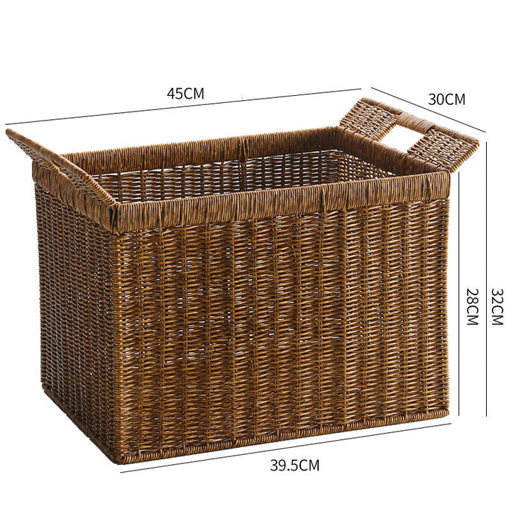 Handcrafted Woven Storage Cube with Ergonomic Handles Kalsten
