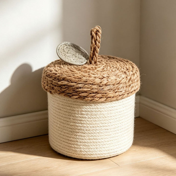 Handcrafted Vintage-Style Storage Basket Kalsten