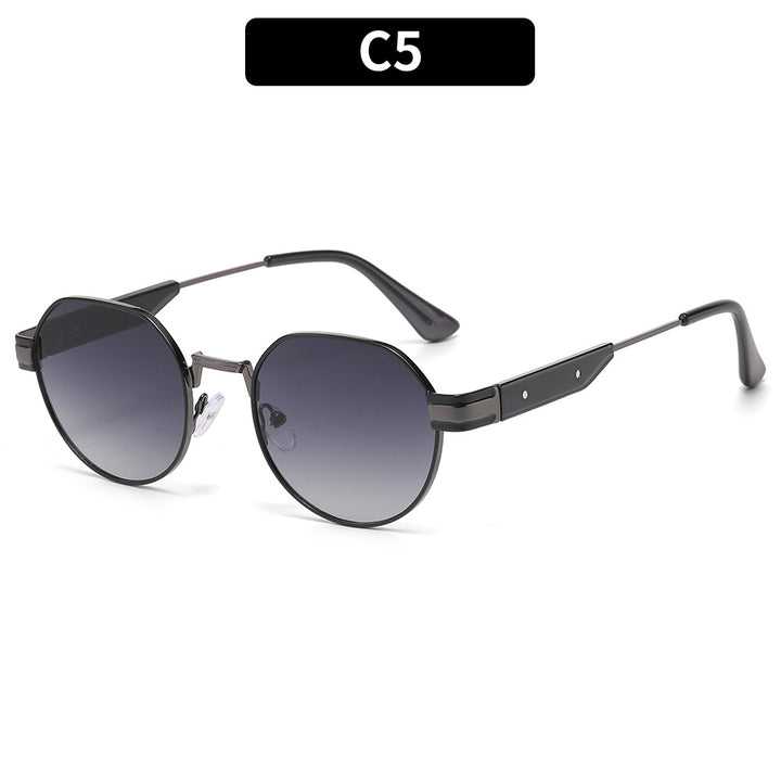 Modern Geometric Round Sunglasses