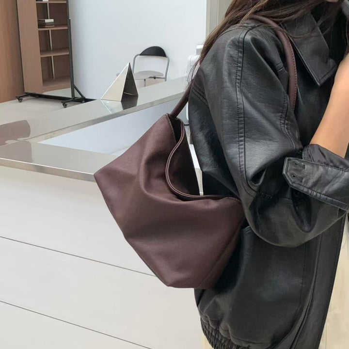 Minimalist Leather Hobo Bag