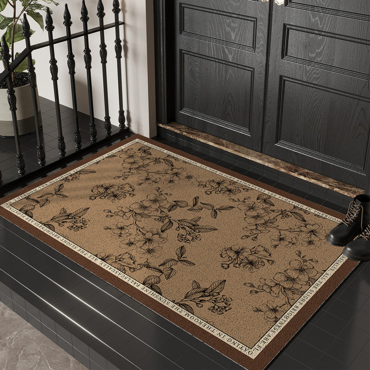 Floral Print Decorative Entry Mat Kalsten