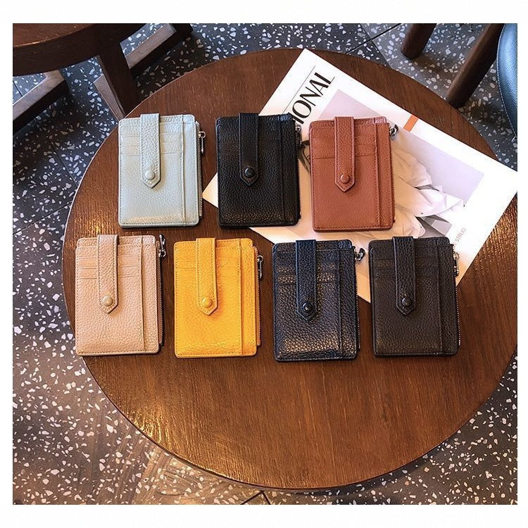 Compact Leather Zip Cardholder Kalsten