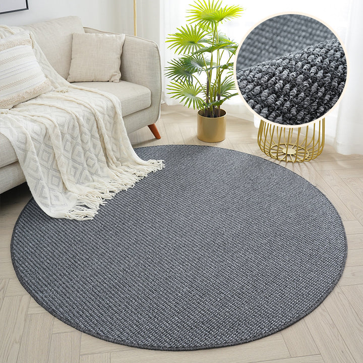 Round Textured Area Rug Kalsten