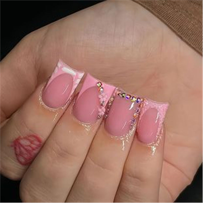 Artistic Press-On Nail Set with Premium Embellishments Kalsten
