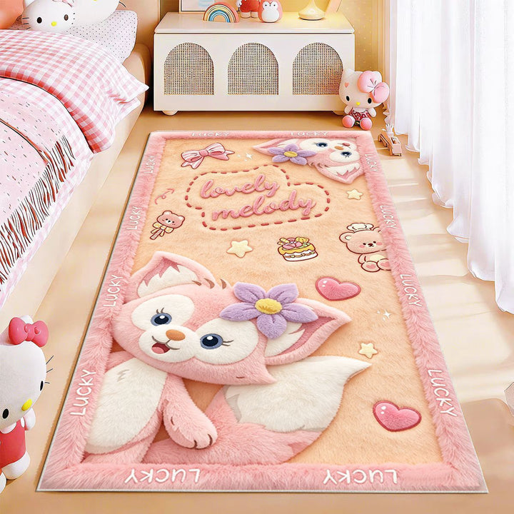 Cute Animal-Themed Plush Area Rug