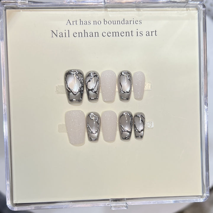 Themed Press-On Nail Art Set with Hello Kitty Designs Kalsten
