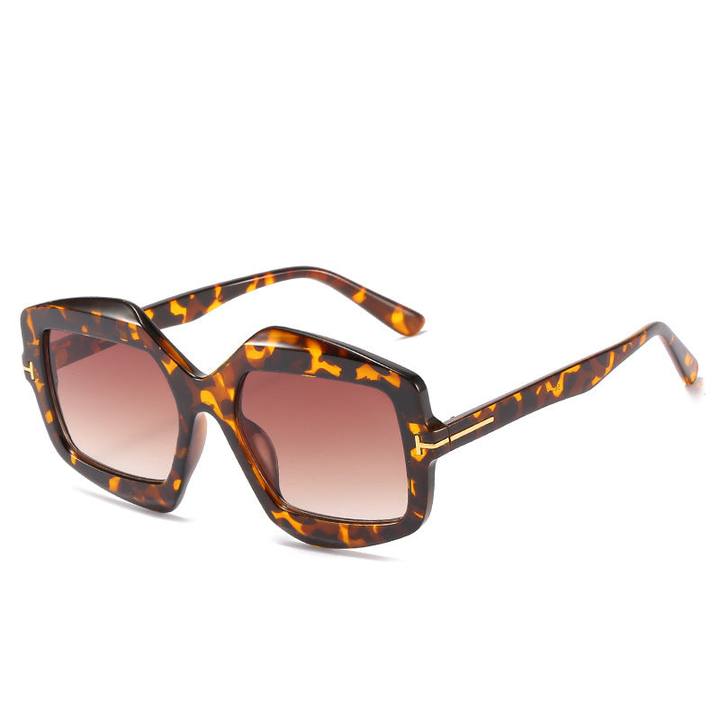 Bold Patterned Hexagonal Sunglasses Kalsten