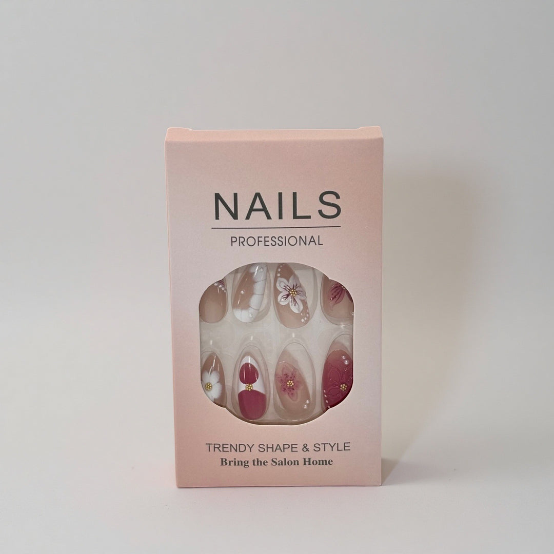 Professional Press-On Nail Set with Trendy Designs Kalsten