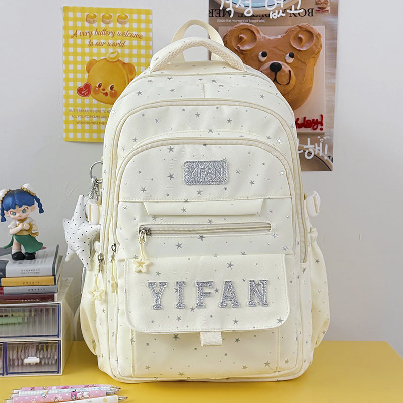 Fun Star-Embellished School Backpack Kalsten