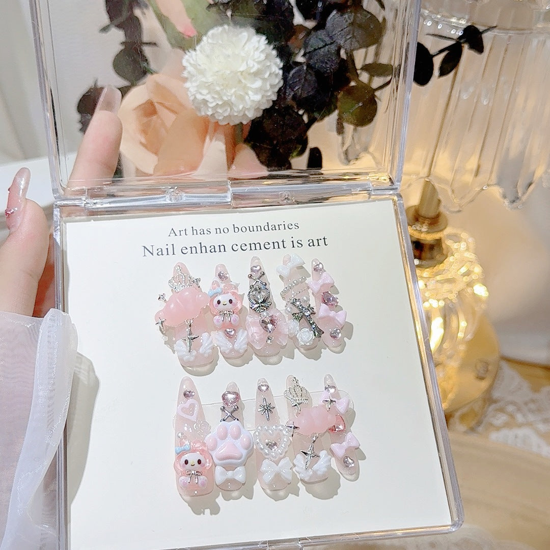 Whimsical Character-Themed 3D Nail Art Set