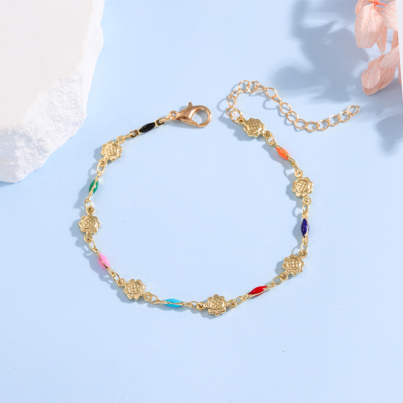 Elegant Adjustable Gemstone Chain Bracelet Kalsten