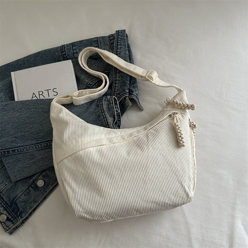 Eco-Friendly Ribbed Crossbody Bag Kalsten