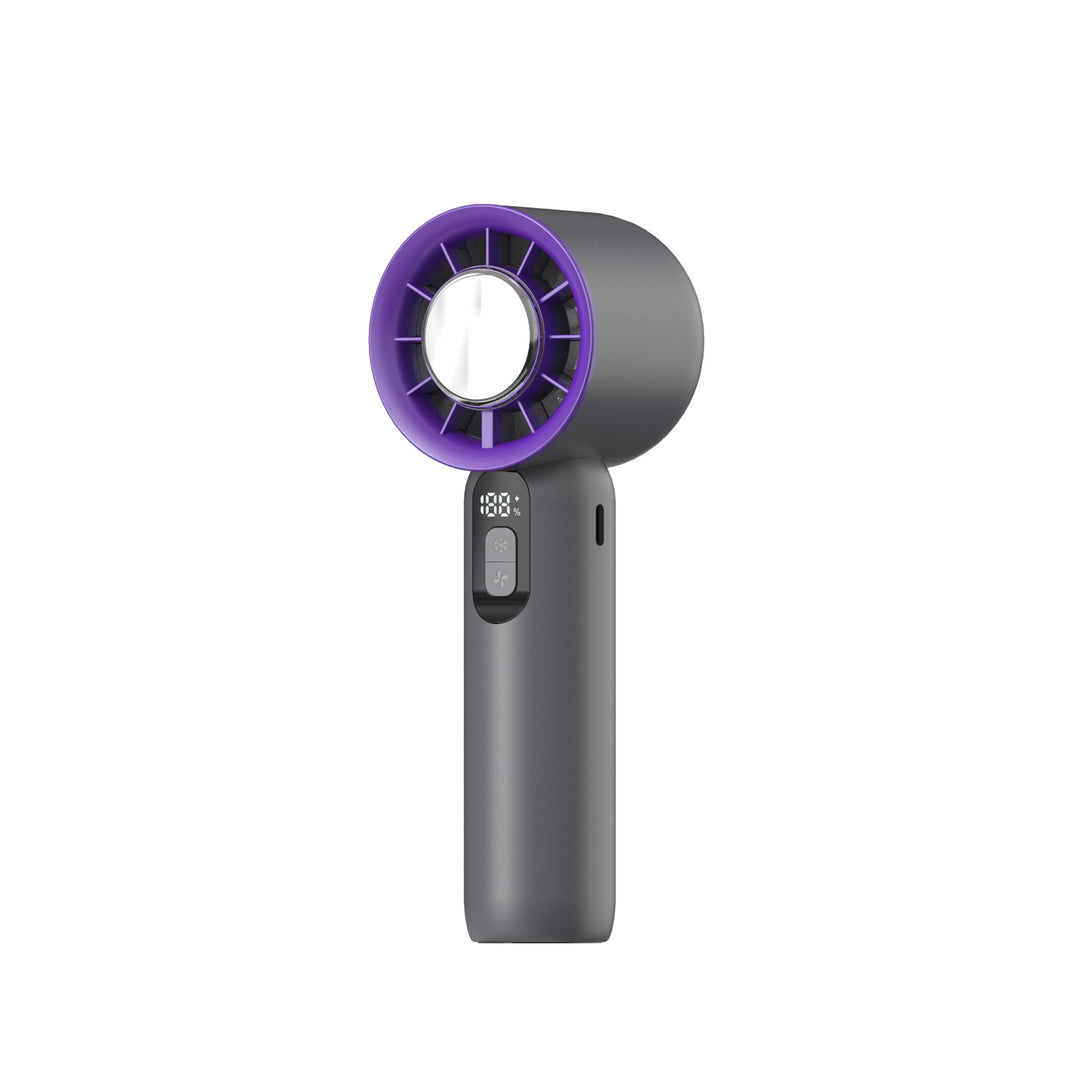 Ladies portable hand fan with LCD temperature display and adjustable airflow Kalsten